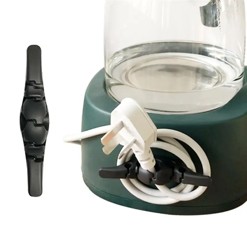 

4Pcs Cord Wrapper Organizer Cable Management Holder Adhesive Kitchen Cord Winder finishing wire storage fixture for appliances