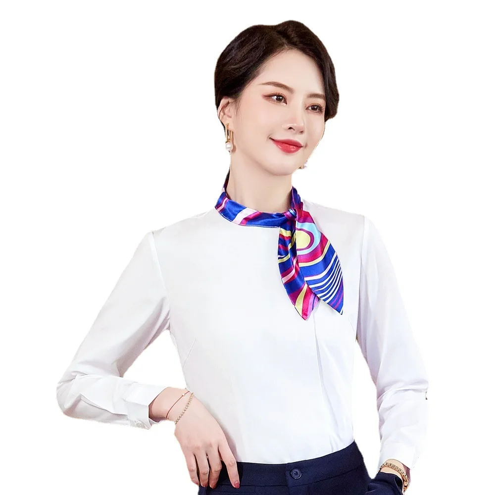 Модная рубашка в Корейском стиле официальная одежда Женская весенне-летняя