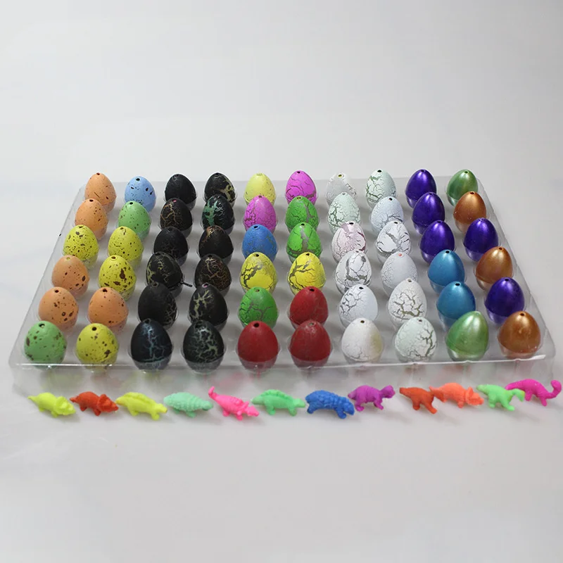 10Pcs Cute Magic Hatching Growing Dinosaur Eggs Treat Kids Birthday Party Favor Baby Shower Guest Gift Pinata Educational Toys - купить по