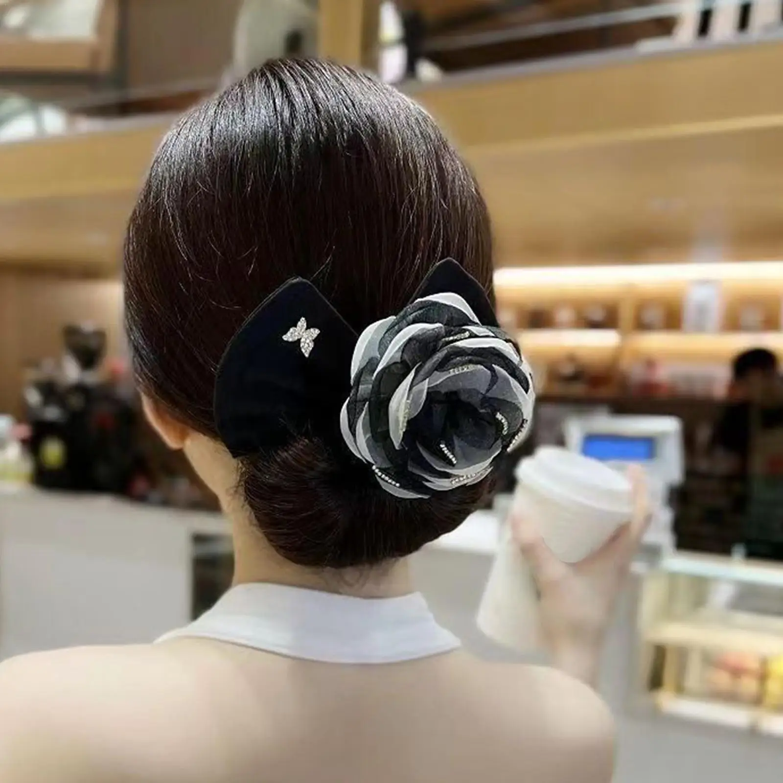 

Изысканная Цветочная повязка на голову, роликовая бигуди, приспособление для пучка, женские повязки для волос, летняя повязка на голову с узлом, французский твист, инструмент для волос