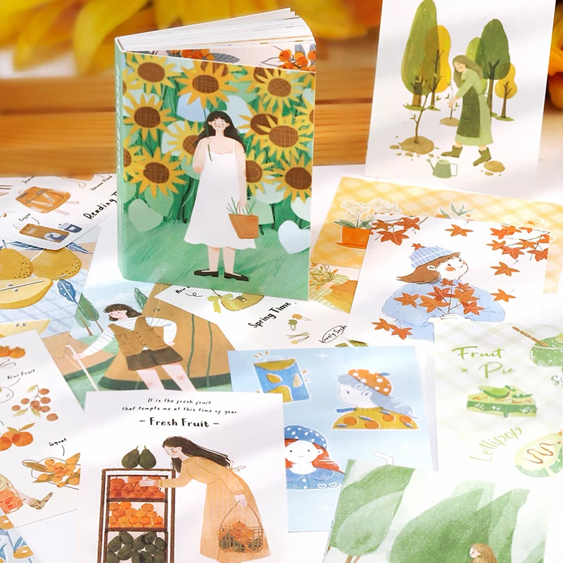 

Бумажная книга в ассортименте с рисунком, стильный дизайн, кавайный декор для телефона, ноутбука, эстетика, скрапбукинг, дневник, художестве...