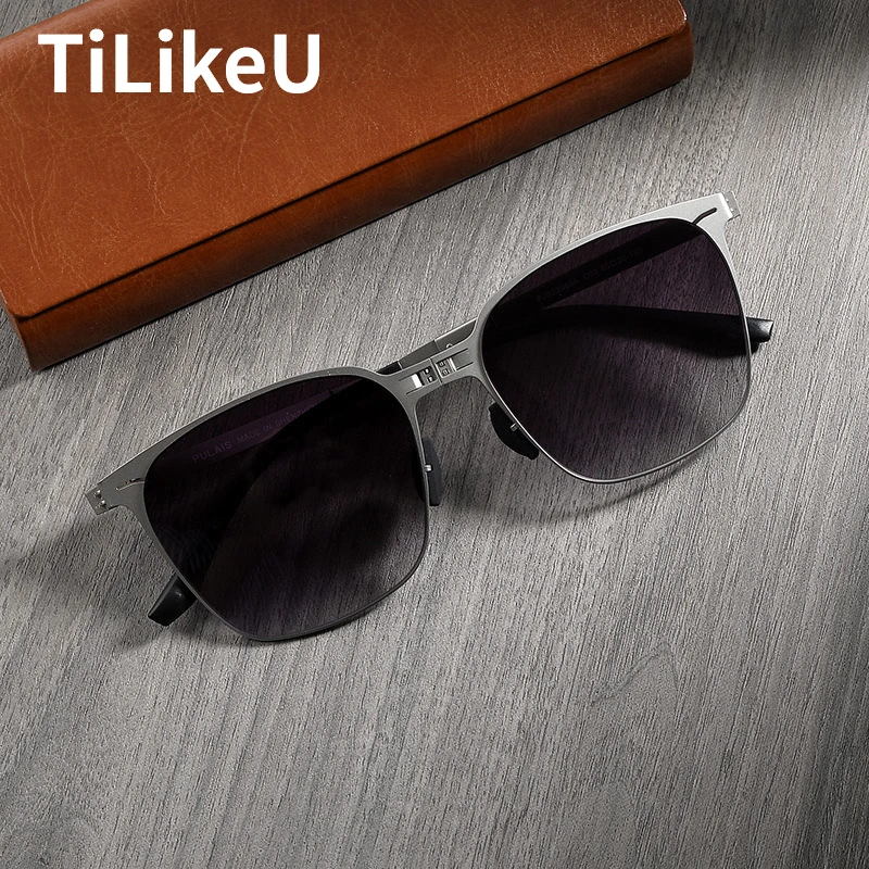 Новинка 2024 технические тонкие складные поляризационные солнцезащитные очки