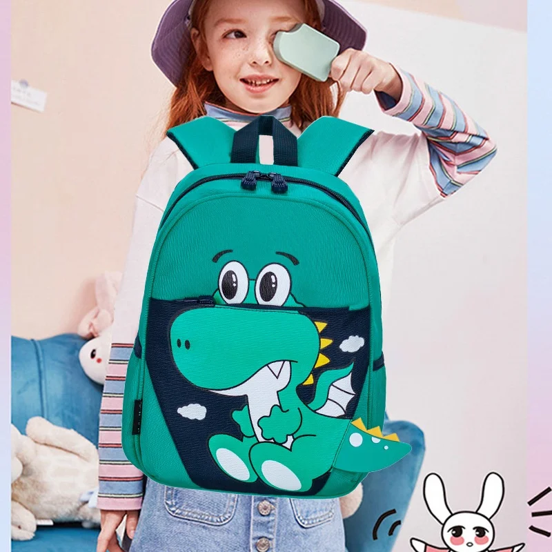 Autumn New Primary School Students Cartoon Dinosaur Girls Boys Schoolbags Grade 1-2 Children Fashion Cute Leisure Backpacks 2022