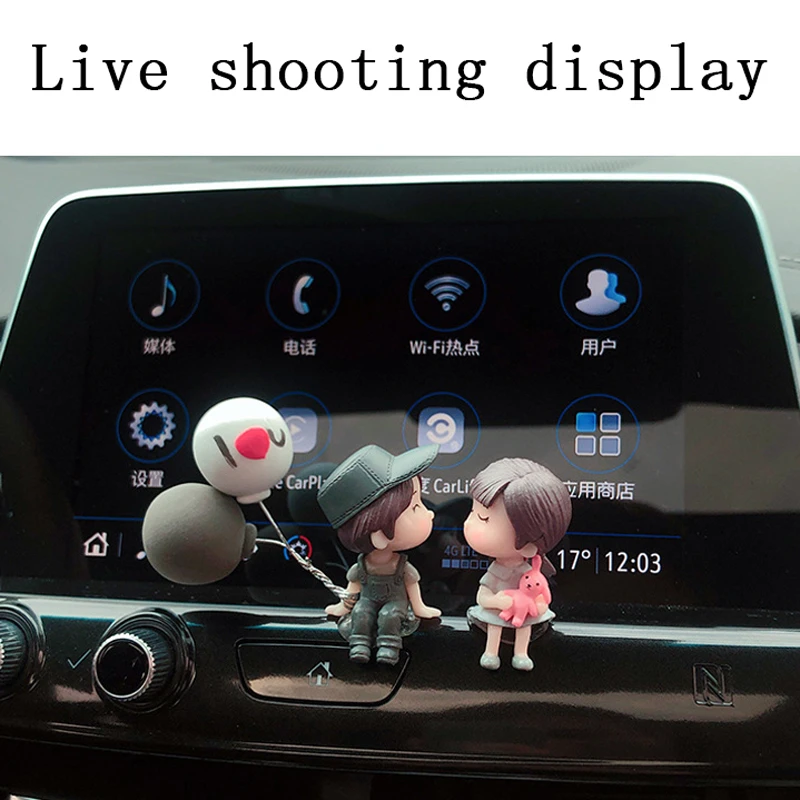 

1 Set Figure Ornament Car Dashboard Decor Parts Cartoon Couples Doll Interior Love Lovely Universal Vehicle Accessories