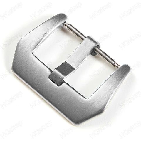 Пряжка для ремешка HQstrap серебристо-черная нержавеющая сталь 18/20/22/24 мм