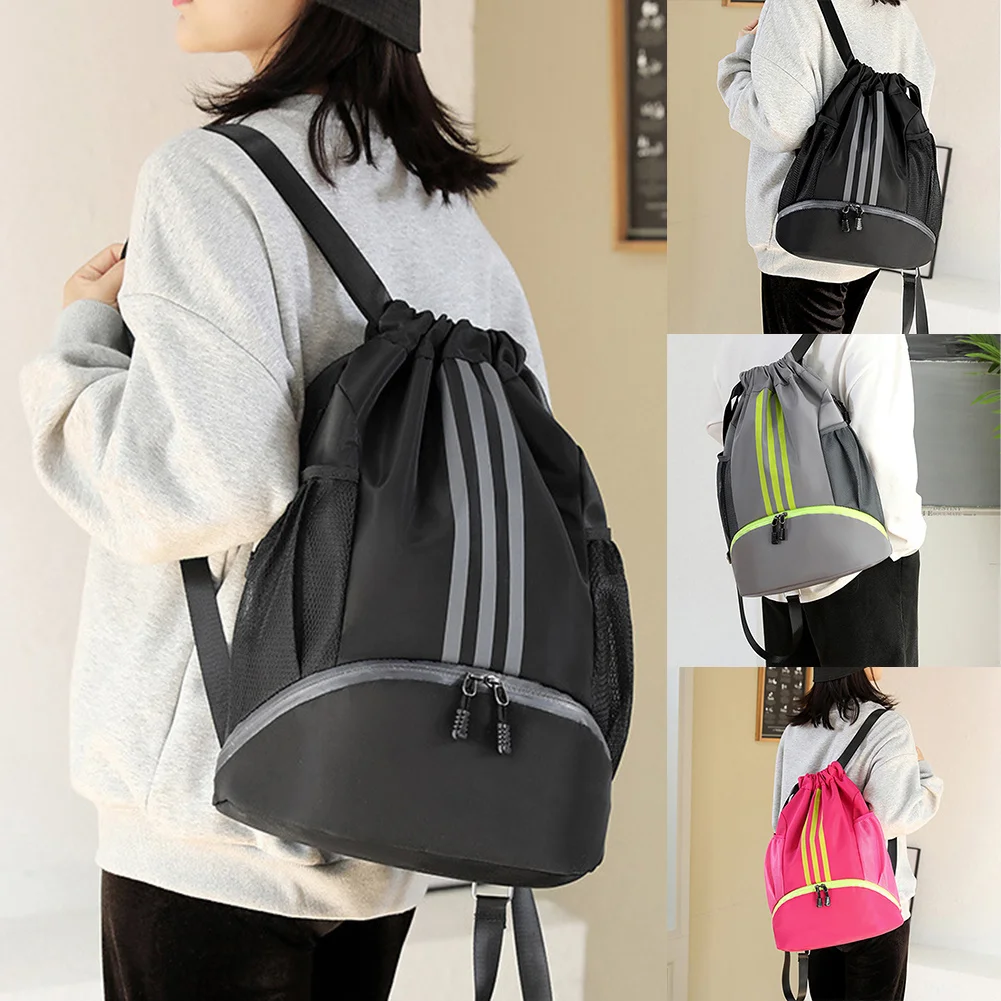 

Oxford Cloth Sports Gym Backpack with Drawstring Waterproof Fitness Swimming Basketball Yoga Bags Large Capacity 2023 New