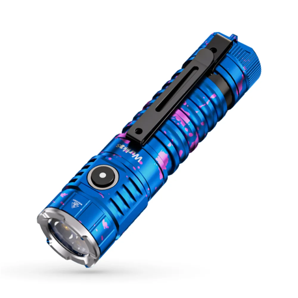 

Blue Color Wurkkos TS21 90CRI 5000K Led Flashlight 2800lm USB C Rechargeable 21700 Powerful Torch with Anduril 2.0