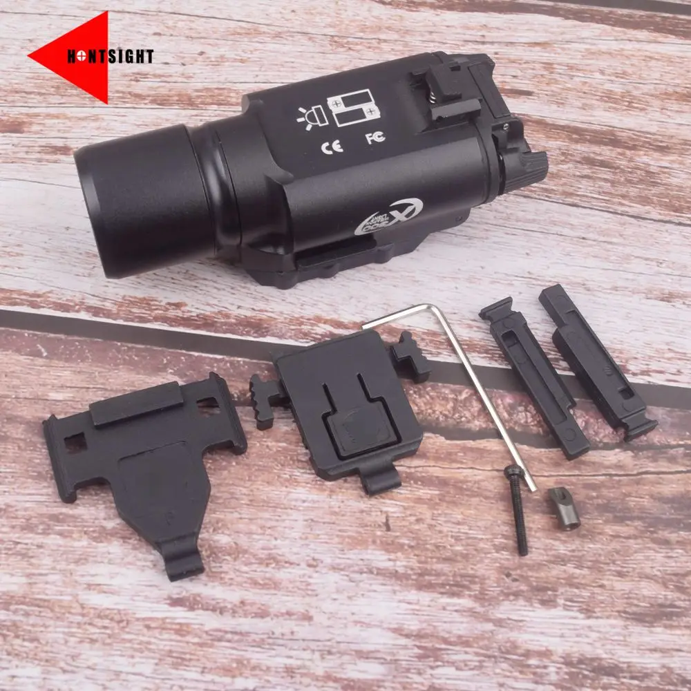 

X300 LED Weapon Light Pistol Lanterna Airsoft X300u Ultra Flashlight with Picatinny Rail for Hunting Surefire X300 Pistol Light