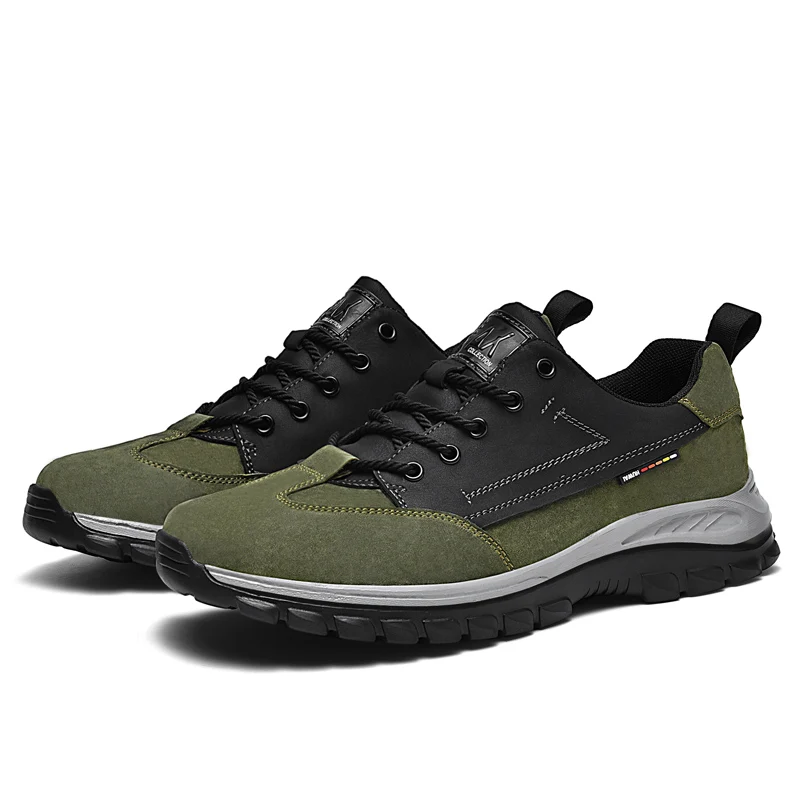 HIKEUP Fashion Casual Sports Men's Shoes Outdoor Comfort Trekking Mountaineering Shoes Factory Outlet Retro Sneakers Lace-up