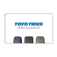 3x5 ft toyo tires service flag polyester printed car banner for decor