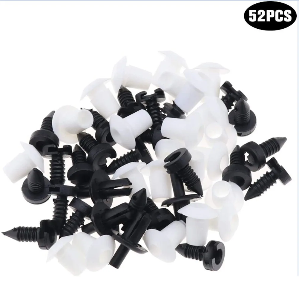 

New Useful Durable Car Panel Clips Rivet Moulding 52Pieces Full Interior Set Accessories Card For Land Defender