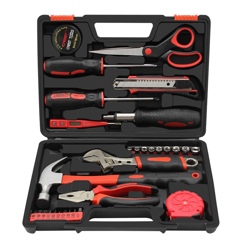 

Multi Function Tool Case Household Set Electrician Service Hammer Wrench Tool Case Durable Plastic Maleta Rigida Parts Box DM50T