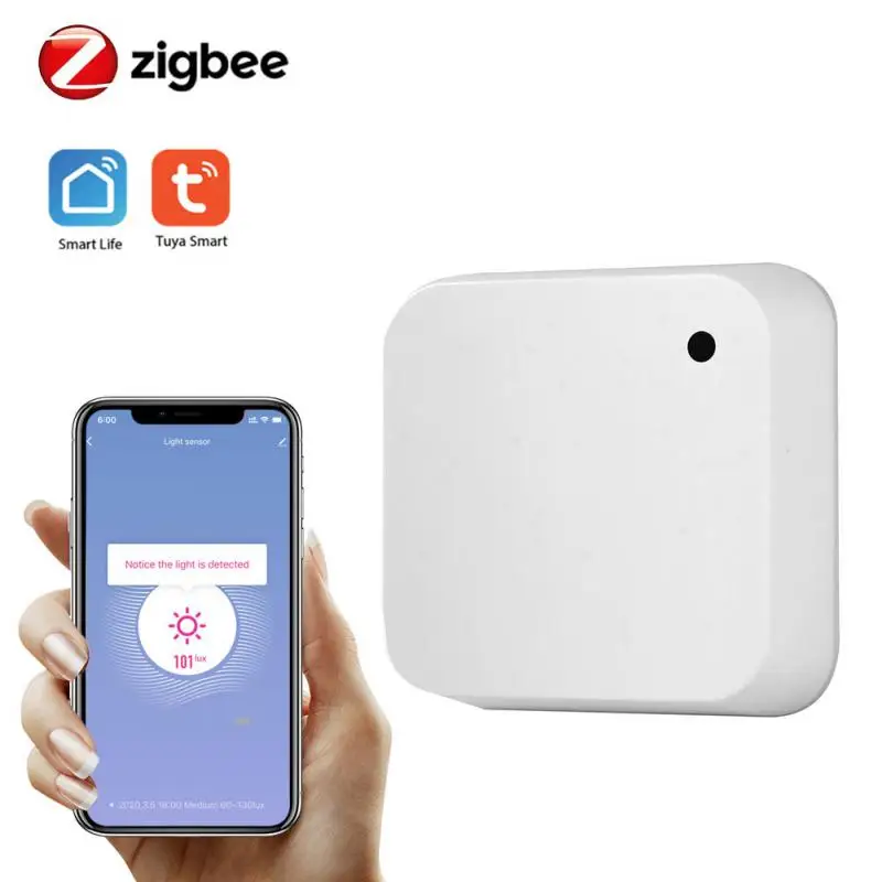 

Умный светильник датчик яркости White Zigbee, датчик освещения с приложением
