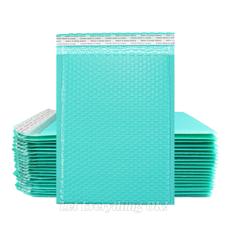 LETEVEOK Мягкие пузырчатые конверты черного/синего/розового цвета 10 шт.