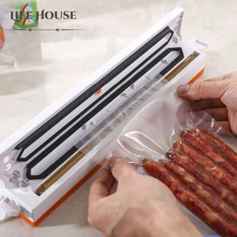 

Electric Vacuum Sealer Packaging Machine Household Food Film Sealer Packer Keep Food Fresh 220V/110V FREE GIFT 15pcs Storage Bag