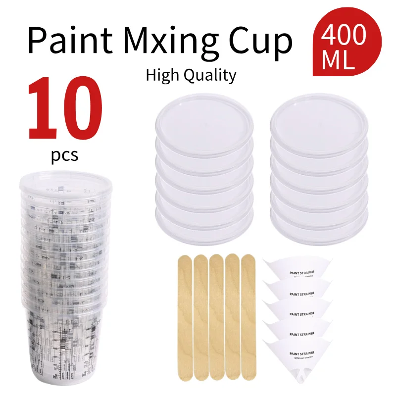

10/15 шт., пистолет-распылитель, чашка для смешивания краски H/O, быстрая чашка, резервуар для пистолета-распылителя 400/600/...