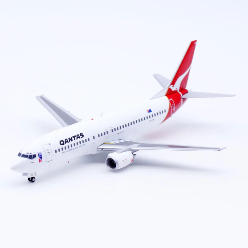 Фото Коллекционная модель самолета из сплава XX20392, подарок, JC Wings 1:200, Qantas Airlines Boeing B737-400, литая под давлением модель реактивного самолета VH-TJW с подставкой №5