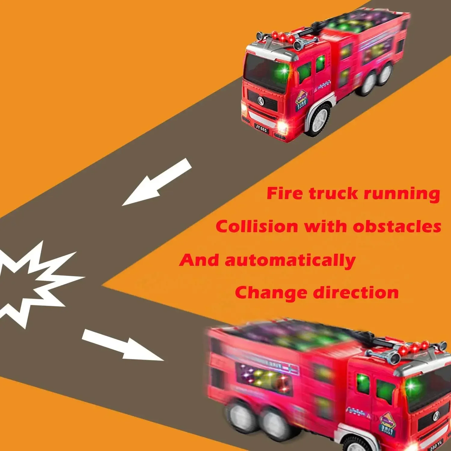 Игрушечная машина с флуоресцентным двигателем для мальчиков и девочек