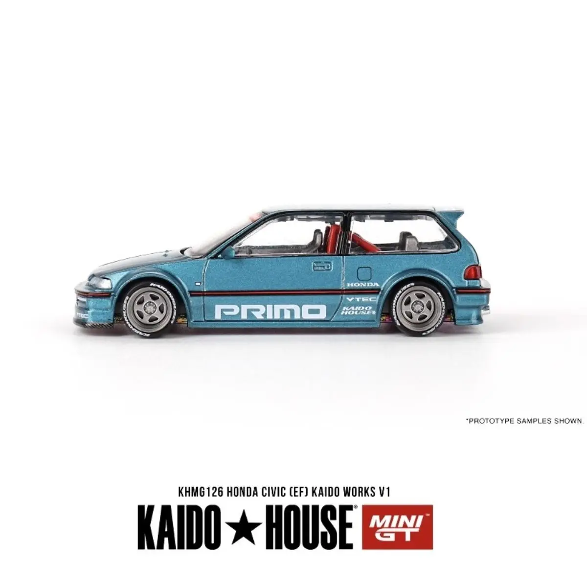 Kaido House + MINIGT Civic (EF) Works V1 KHMG 126 литая под давлением модель автомобиля