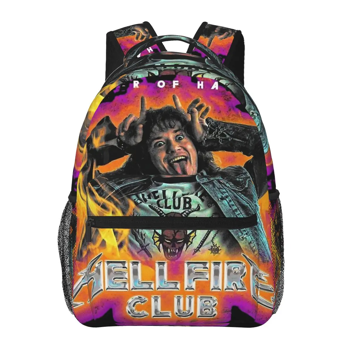 

Модный рюкзак Hellfire Club для девочек, сумка на плечо для подростков, сумка для начальной школы для женщин и мальчиков