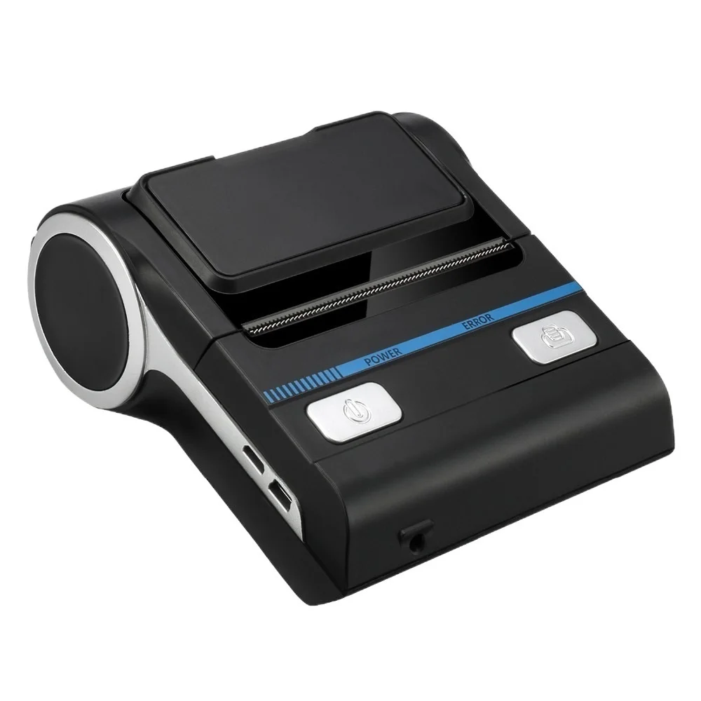 

Маленькие портативные термальные принтеры, Мобильный USB Bluetooth 3-дюймовый чековый термальный принтер для этикеток, штрих-код