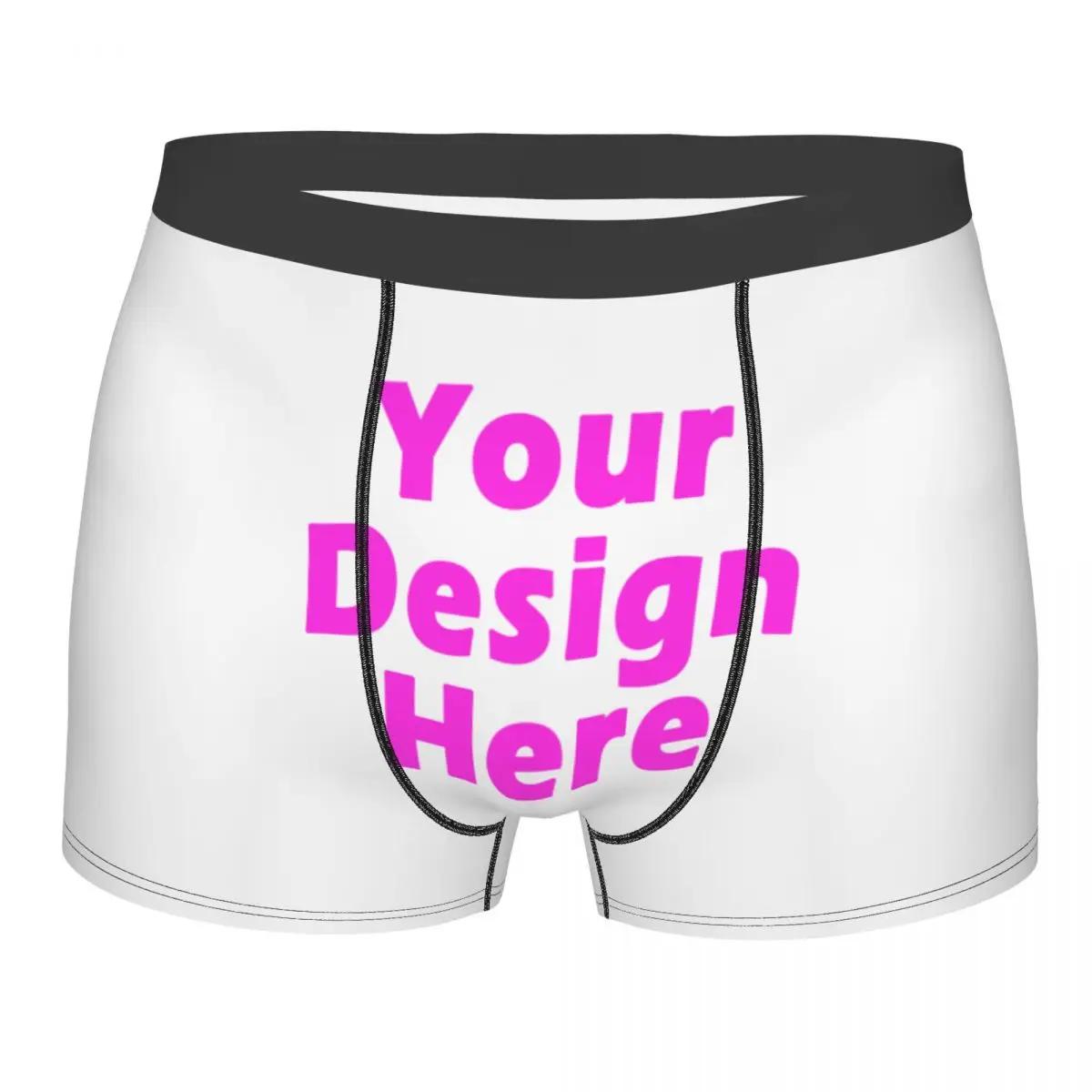 

Your Design Men Underwear DIY Boxer Shorts Panties Funny Soft Underpants for Homme Plus Size