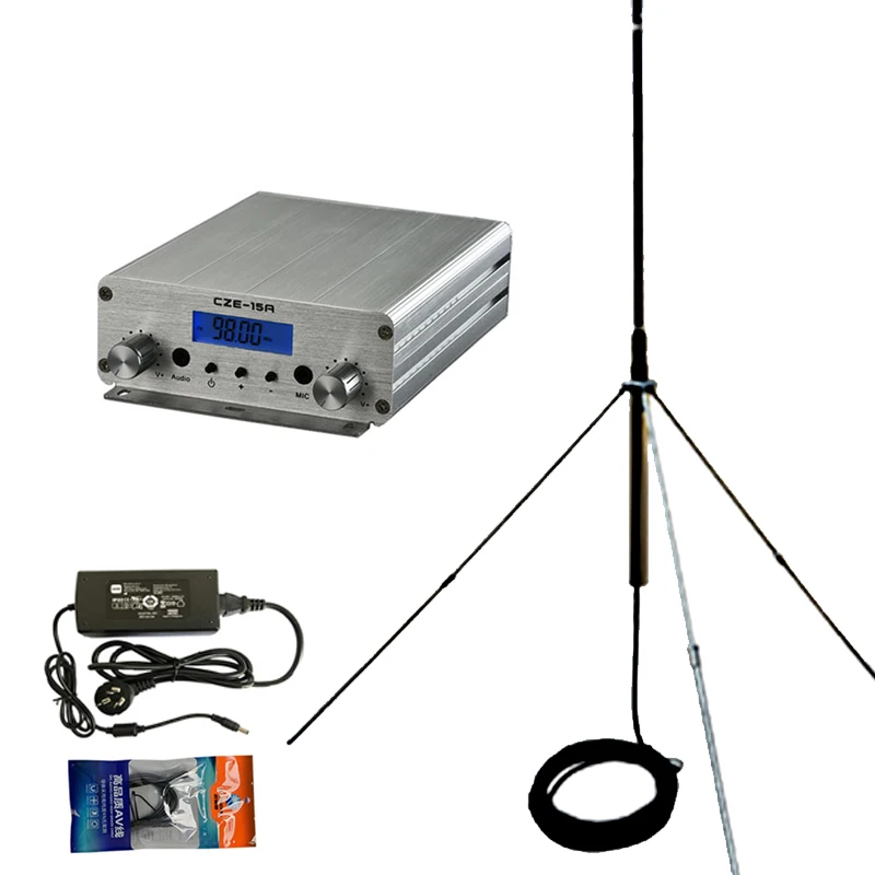 

Free Shipping 15W PLL FM Transmitter Stereo