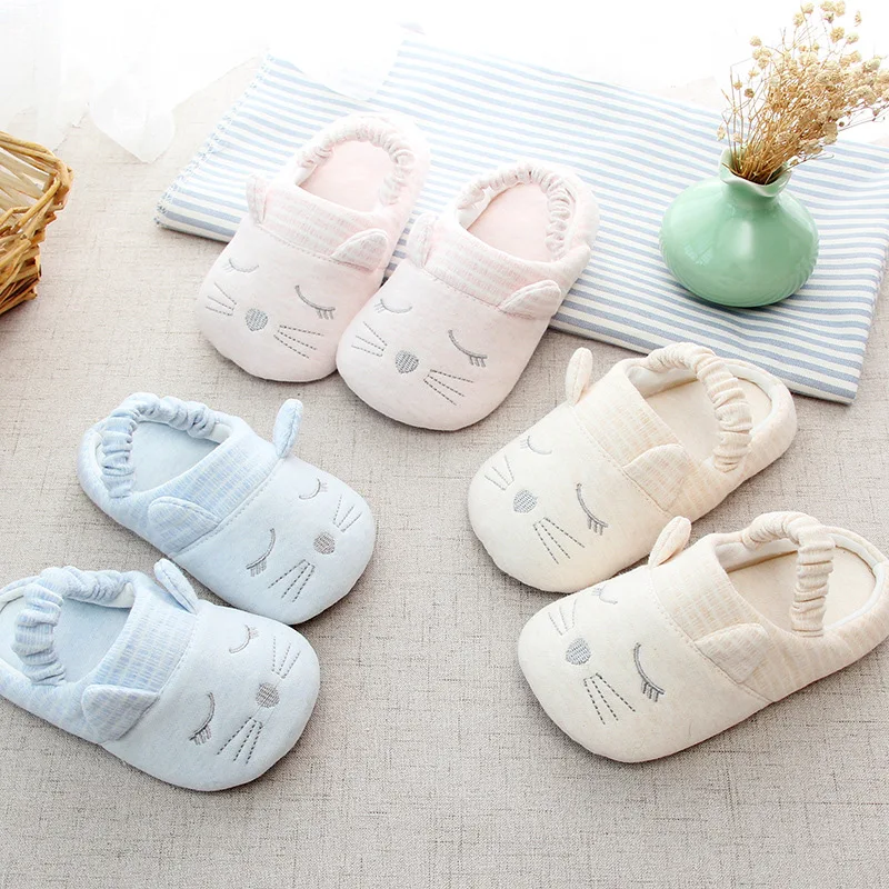 

slippers baby girl 0 to 5 years old qiu dong colored cotton children slippers home baby slippers cotton baby shoes men women