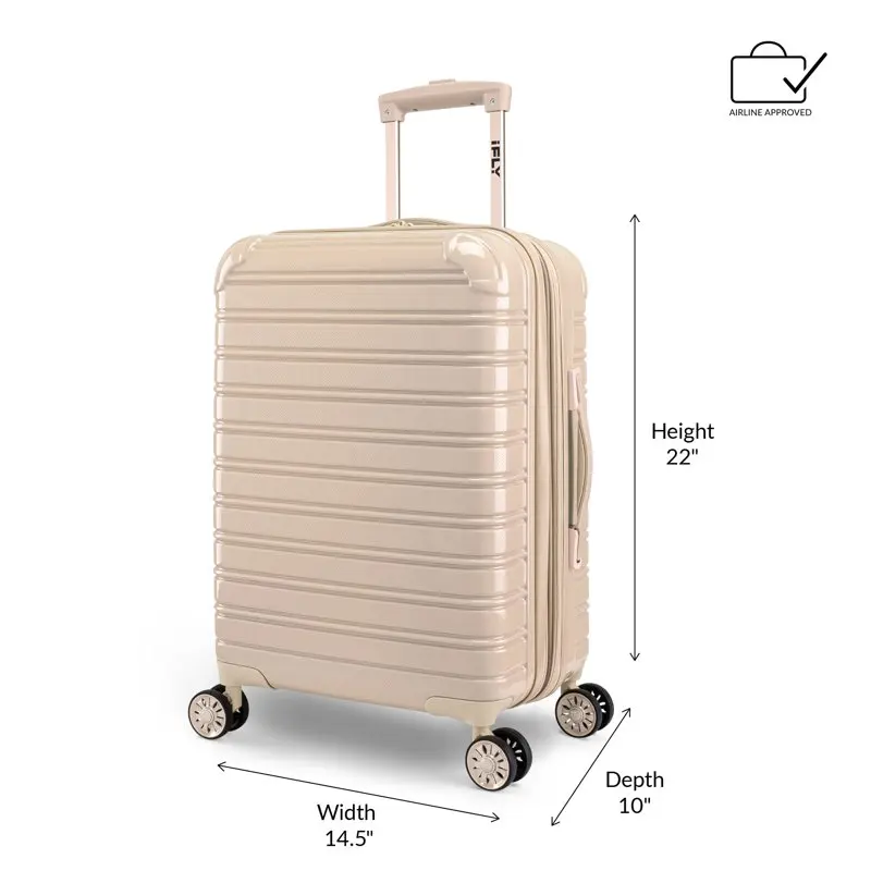 Hardside Luggage Fibertech 2 Piece Set, Champagne