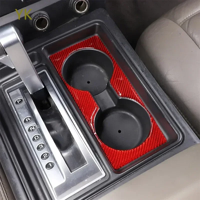 Фото Для Hummer H2 2003-07 мягкое углеродное волокно автомобильный центральный держатель для стакана с водой панель декоративная наклейка автомобильные аксессуары №1