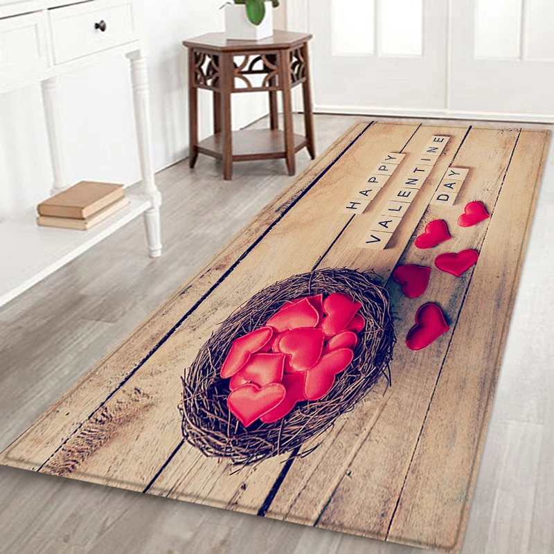 Противоскользящий кухонный коврик под дерево подстилка входную дверь домашний