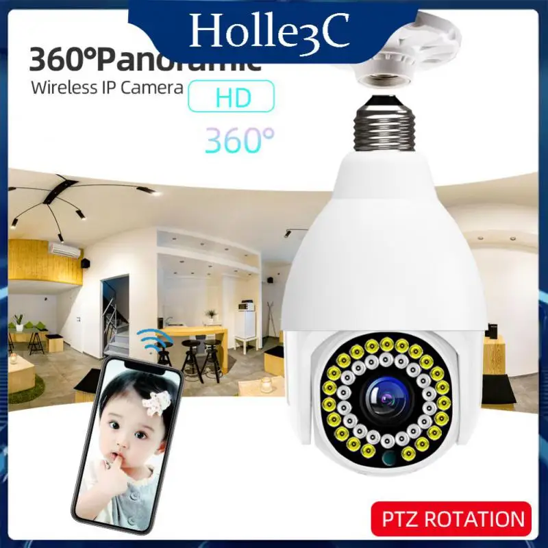 

Лампочка E27, полноцветная Ip-камера ночного видения с автоматическим слежением за ребенком, 2,4 ГГц