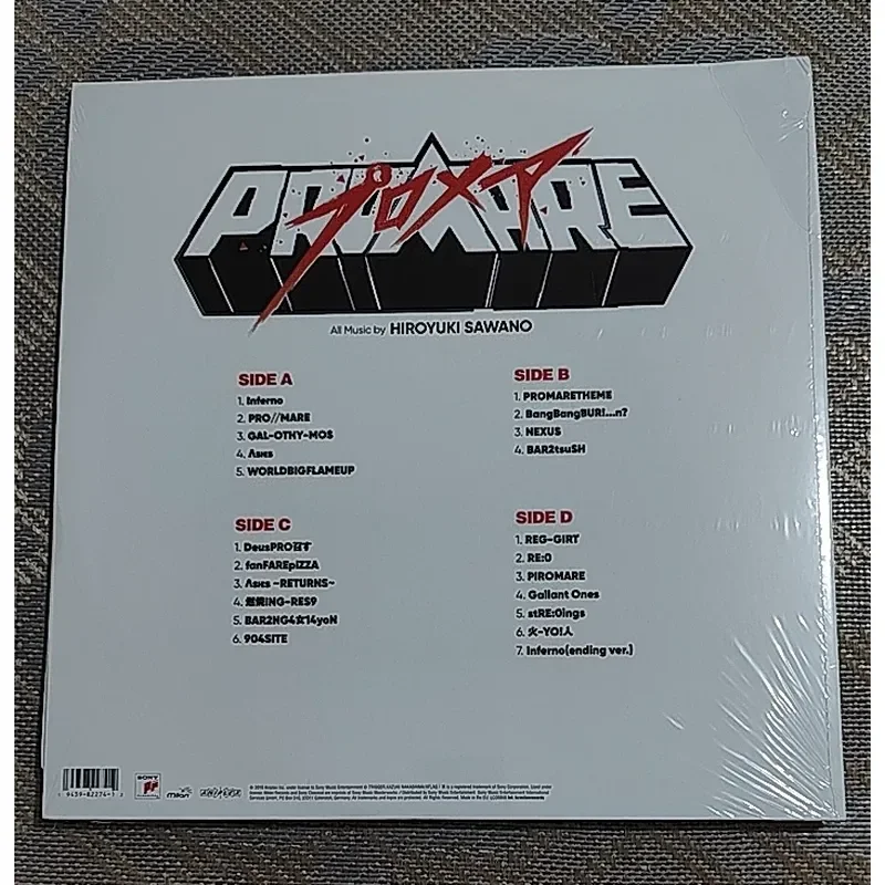 Фото Оригинальный саундтрек к аниме Promare Promia от Sawano Hiroyuki: красно-белая виниловая пластинка LP для Promare Promia №2