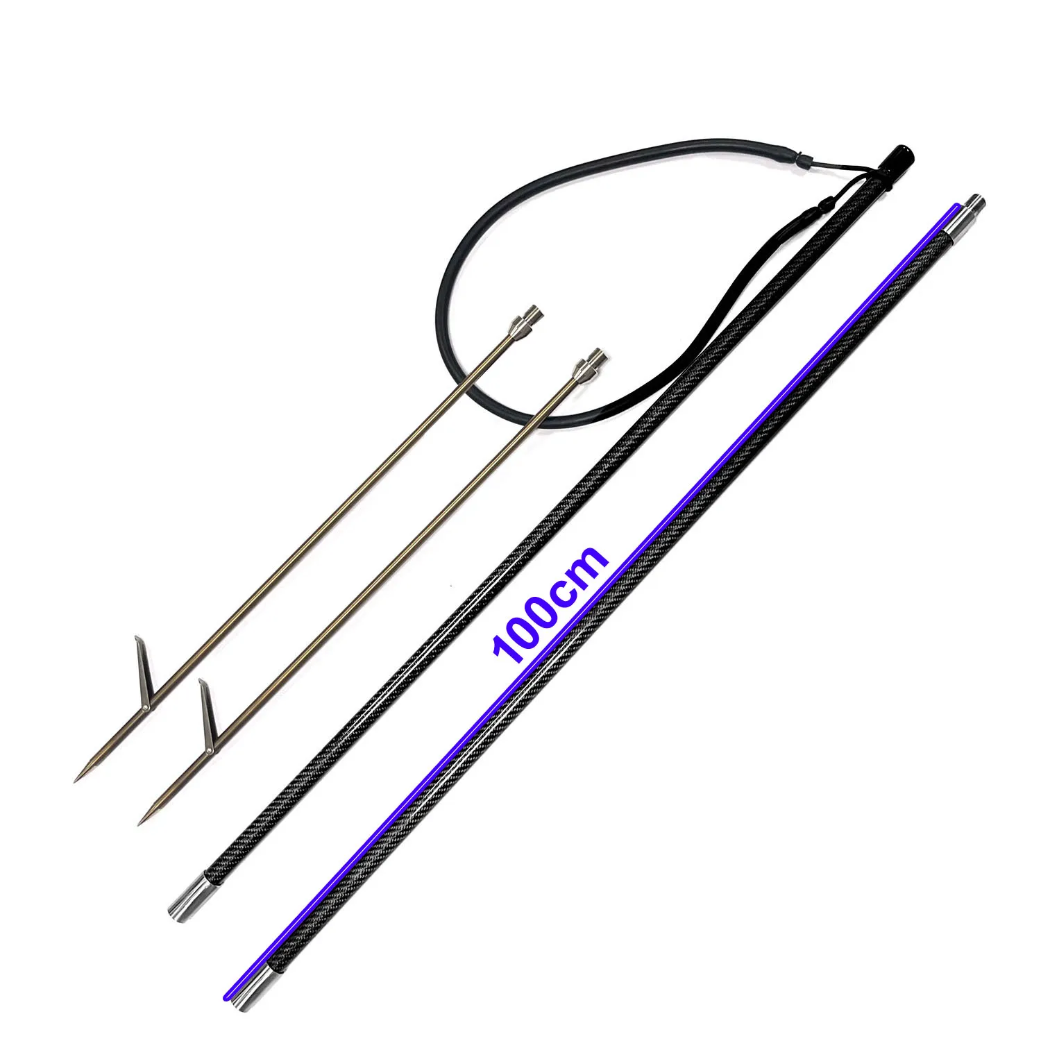 240 см 8 футов Pesca Omer стержень из углеродного волокна 3 секции ручное копье