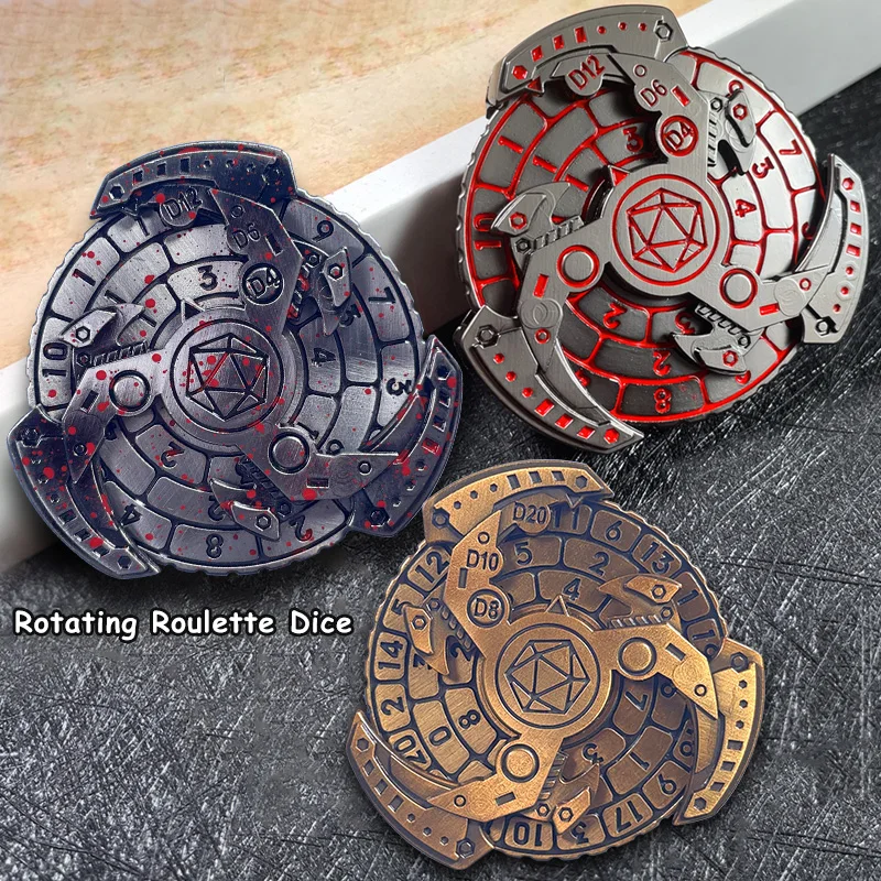 Механические вращающиеся кости для рулетки дракон подземелий и драконов ролевые