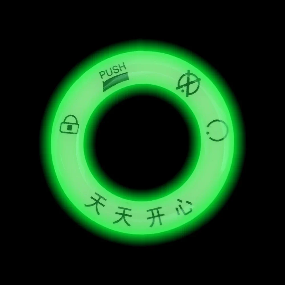 Автомобильные наклейки-кольца для ключей, светящееся кольцо для ключей, 3D наклейки, электрическое кольцо для двери, украшение с флуоресцентными наклейками