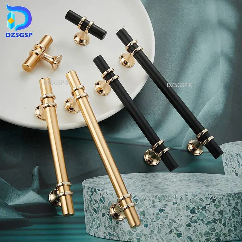 

Modern High-end Wardrobe Cabinets Handles Extended Cupboard Handles Drawer Knobs Black Furniture Pulls Kitchen Hardware