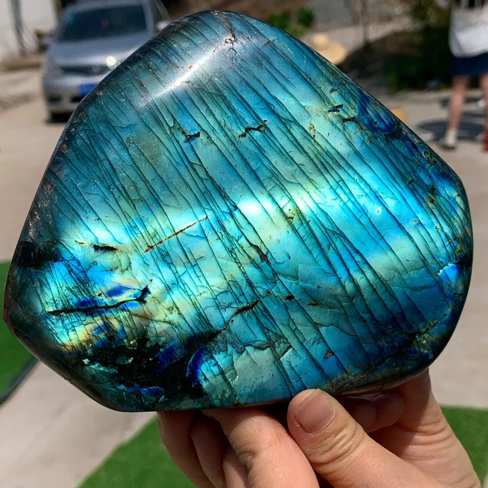 

Радужный блеск лабрадорит DHGAOGE