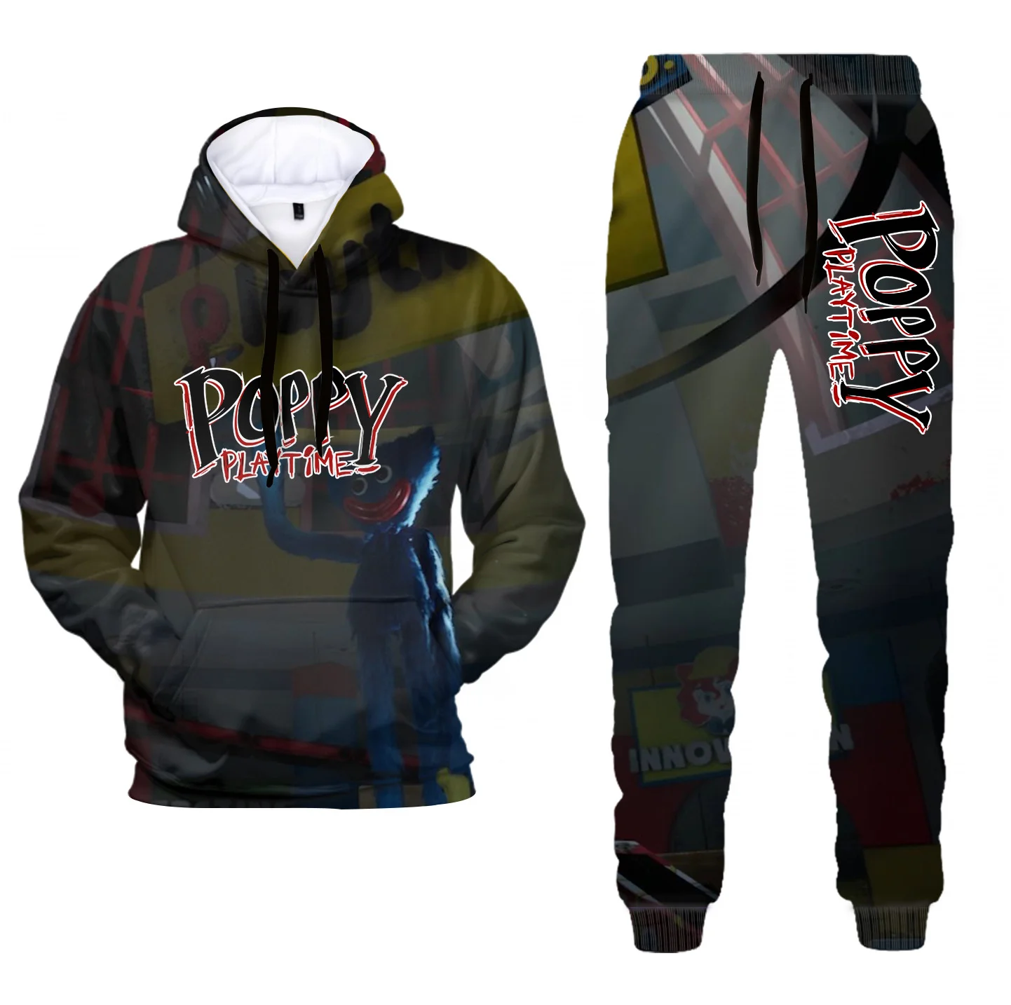 Мужская и мужская повседневная одежда спортивная из 2 предметов толстовки