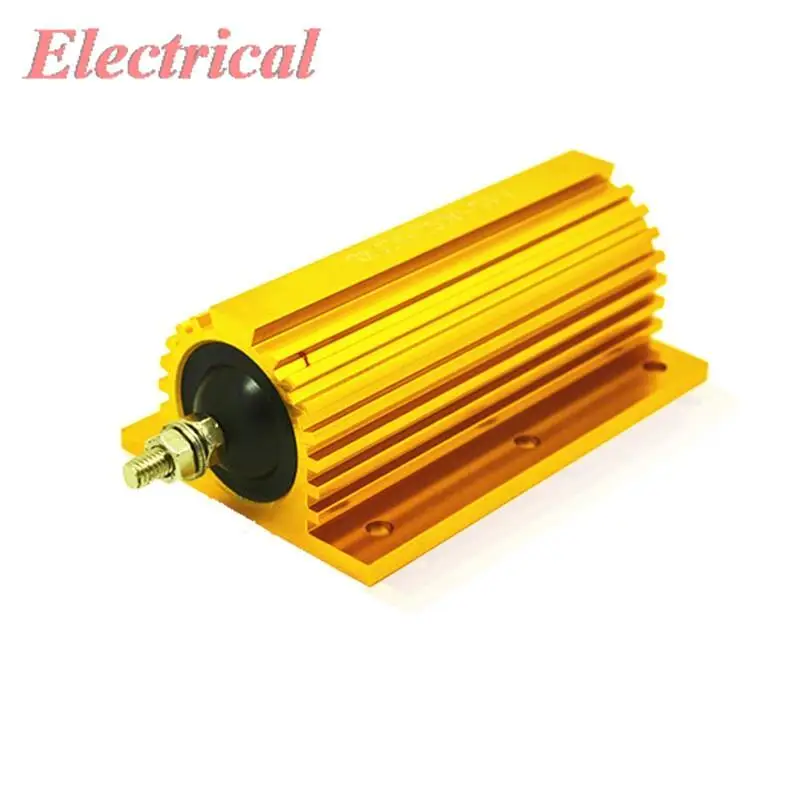 1 шт., резистор с проволочной обмоткой и сопротивлением тону золота 5%, в алюминиевом корпусе, 10 Вт, 25 Вт, 30 Вт, 50 Вт, 75 Вт, 100 Вт, 150 Вт, 200 Вт, 300 Вт, 500 Вт, 1 кВт