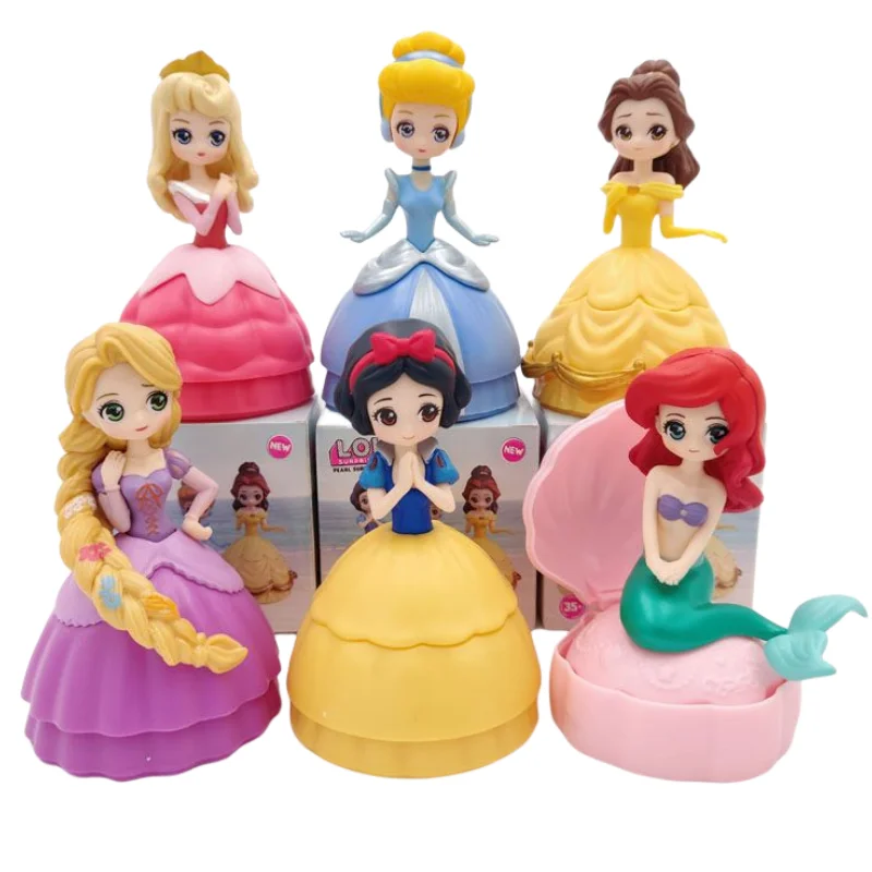Blind Protein Snow Princess Mermaid Doll Decoration Funny Egg Blind Ball Birthday Gift