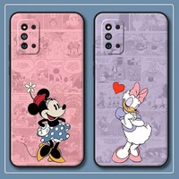 disney mickey minnie shockproof cartoon phone case cover for samsung galaxy f52 a52 a72 s21 plus s20 s10 5g silicone soft case