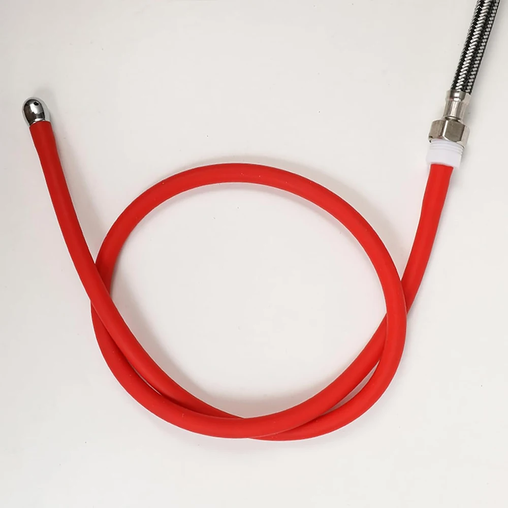 Гибкая силиконовая трубка для биде клизмы с удобной насадкой - шланг 50 см