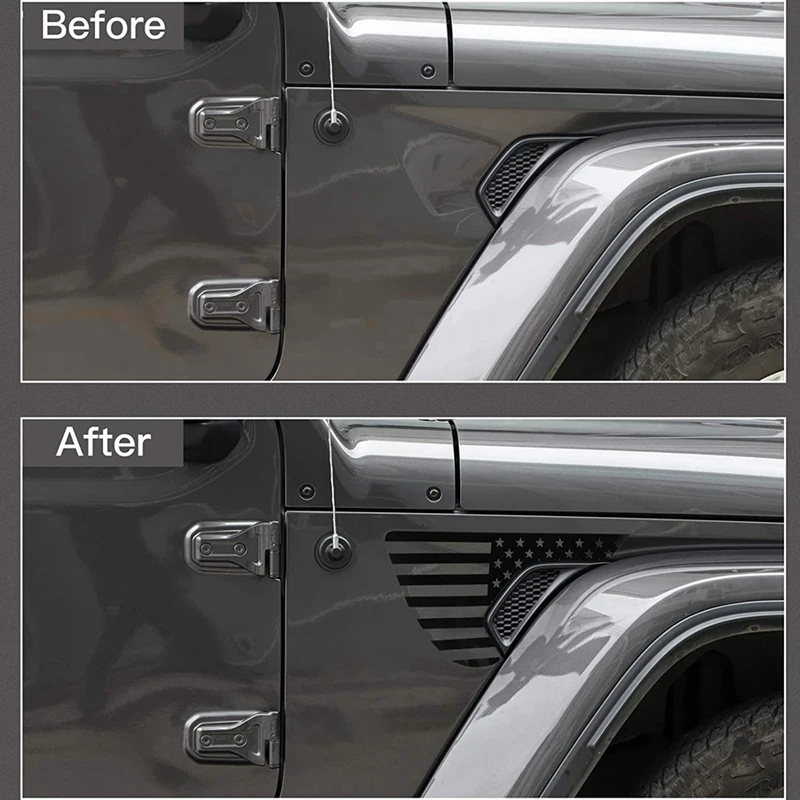 Наклейка на боковое крыло наклейка крышку накладка для Jeep Wrangler JL JLU 2018-2022 Gladiator JT
