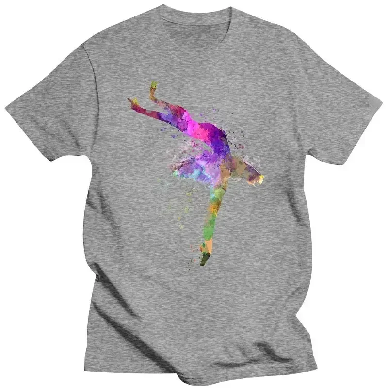 Футболка мужская для танцев балерины модная рубашка с художественным принтом