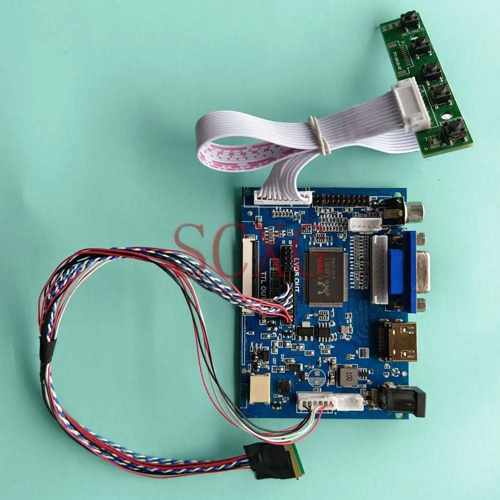 

Fit B125XW01 V0 LVDS 40 Pin 2AV+VGA+HDMI-Compatible 12.5" DIY Kit 1366*768 Notebook LCD Screen Controller Board