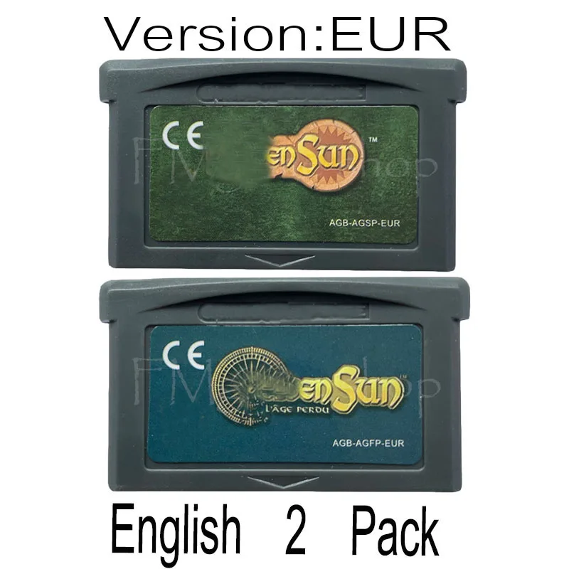 Картридж для видеоигр картридж игровой консоли 32 бит игр GBA серии GoldSun Потерянный