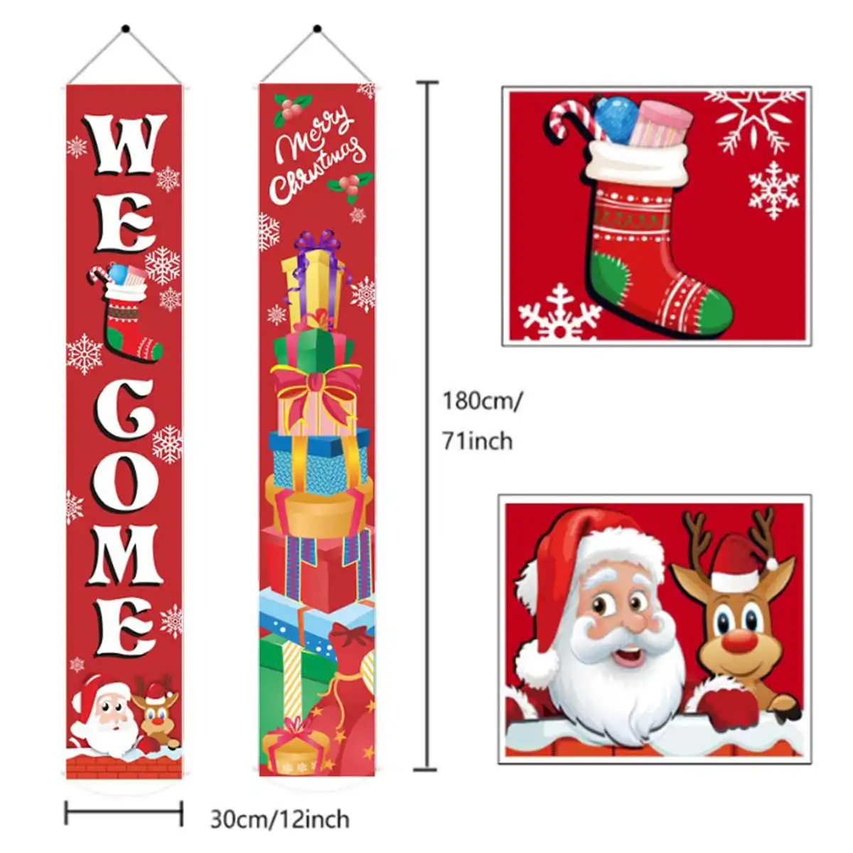 

Украшения для дома, гирлянда, новогодний знак для крыльца, Рождественский Декор для двери, подвесные тканевые подарки, распродажа