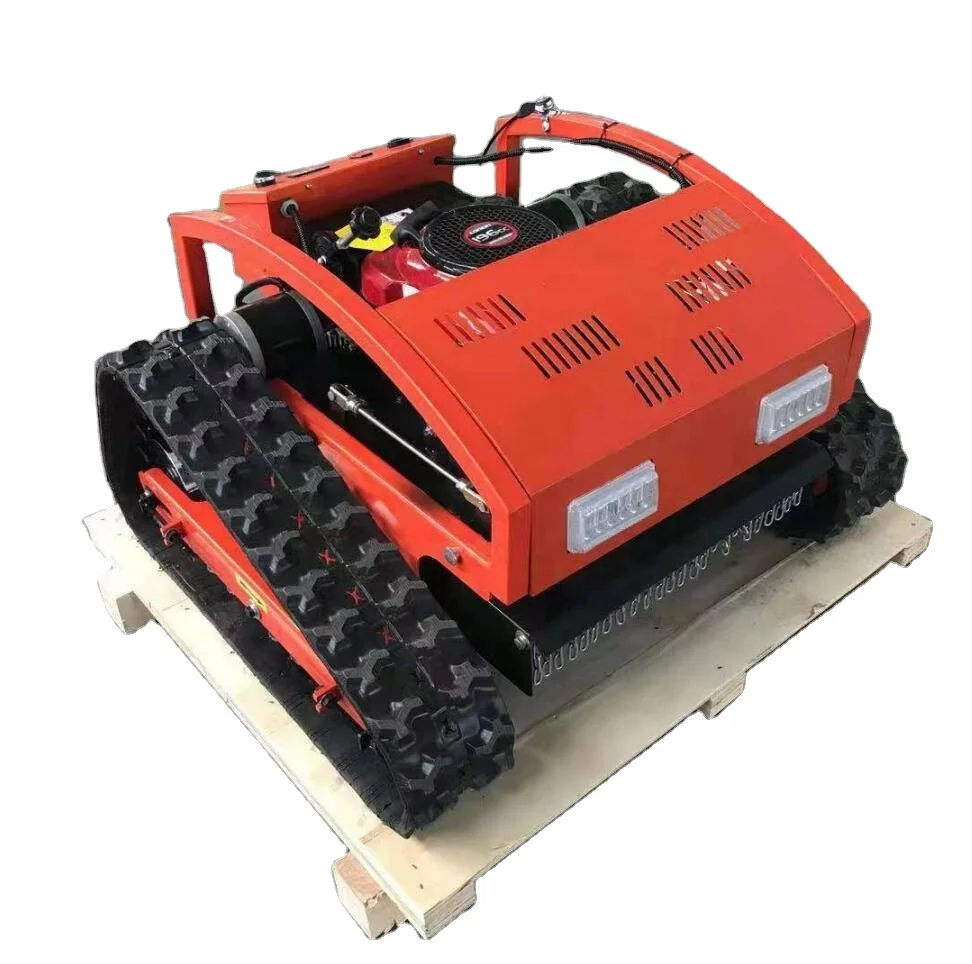 Self propelled remote control Robot Gas Lawn Mowers with the snow plow blade to Canada USA Europe