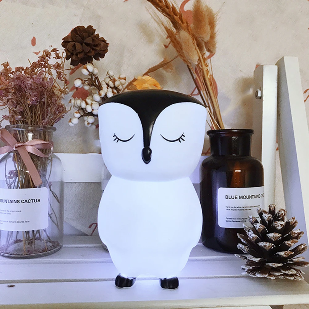

Desktop Night Light Sleeping Bedroom Gift Kids Room Energy Saving Cute Easy Operation Portable Cartoon Animal Led Decorative
